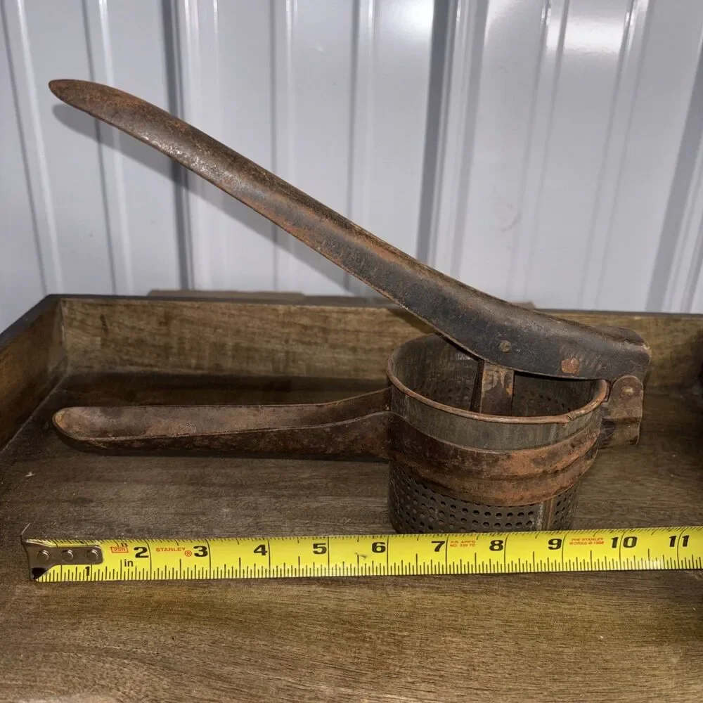 Vintage Potato Ricer And Bacon Press